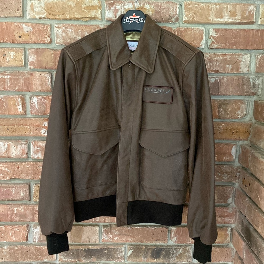 Genuine Leather Flight Jacket - image 1